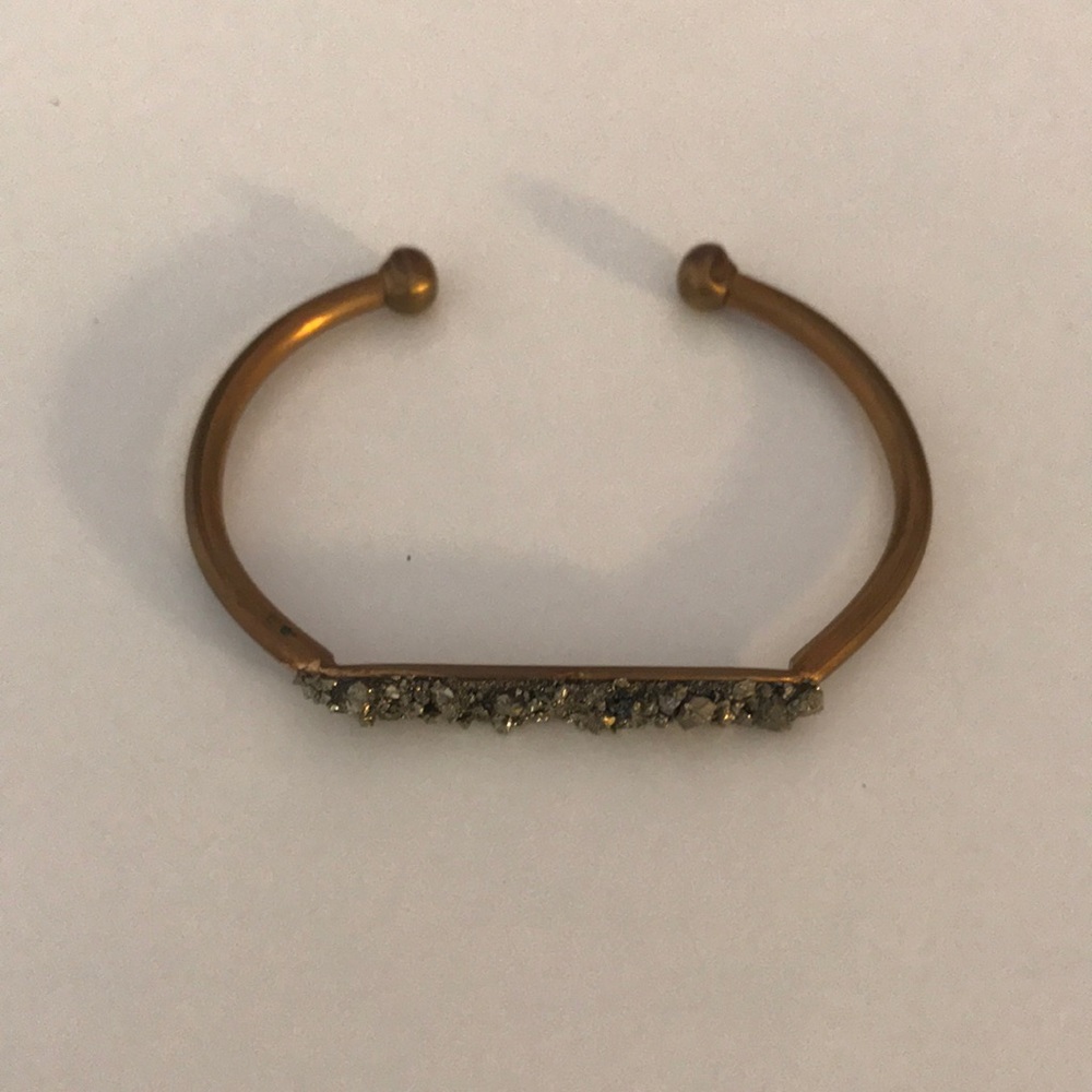Stone cuff bracelet